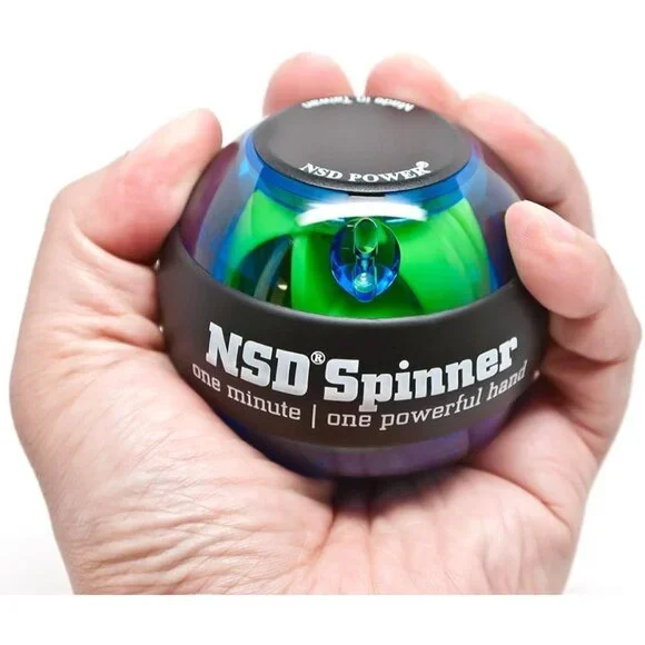 Essential Crystal Spinner Gyro Ball | Grip Strengthener for Forearms, Wrist & Ha - Picture 3 of 9